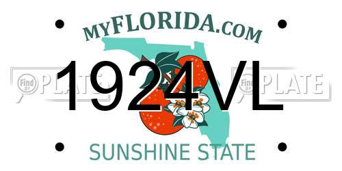1924VL Florida License Plate
