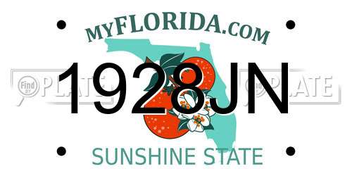 1928JN Florida License Plate