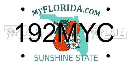 192MYC Florida License Plate