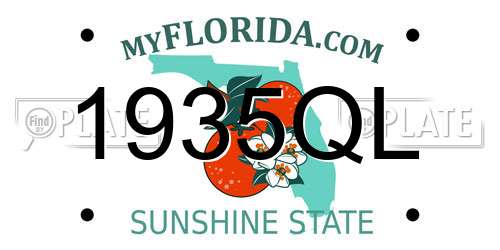 1935QL Florida License Plate