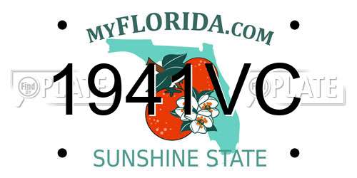 1941VC Florida License Plate