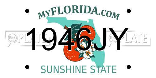 1946JY Florida License Plate