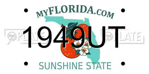 1949UT Florida License Plate