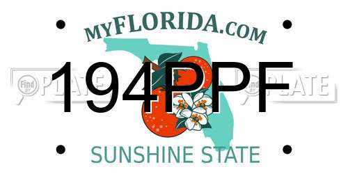 194PPF Florida License Plate