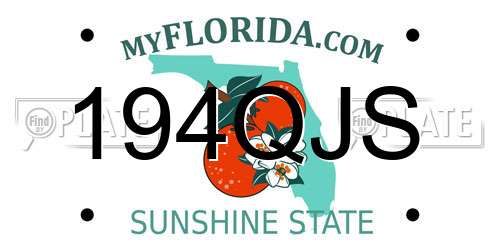 194QJS Florida License Plate