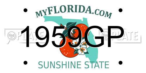 1959GP Florida License Plate