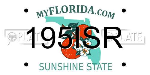 195ISR Florida License Plate
