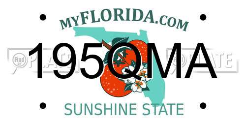 195QMA Florida License Plate