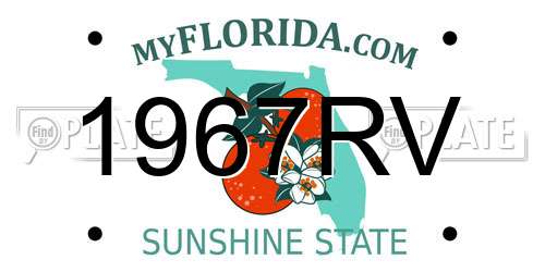 1967RV Florida License Plate