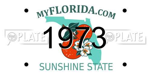 1973 Florida License Plate
