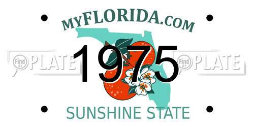 1975 Florida License Plate