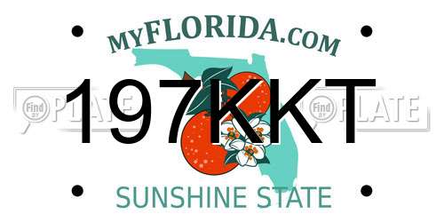 197KKT Florida License Plate