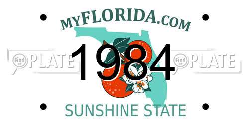 1984 Florida License Plate