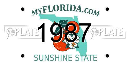 1987 Florida License Plate