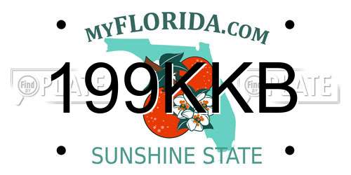199KKB Florida License Plate