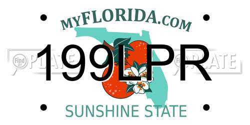 199LPR Florida License Plate