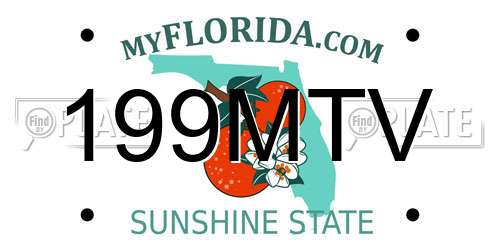 199MTV Florida License Plate