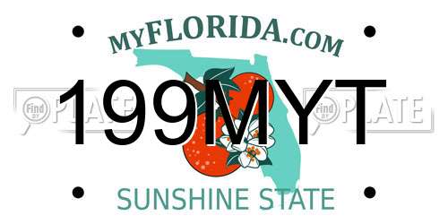 199MYT Florida License Plate