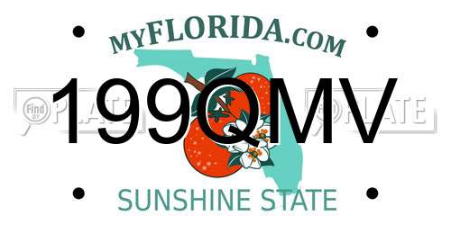 199QMV Florida License Plate