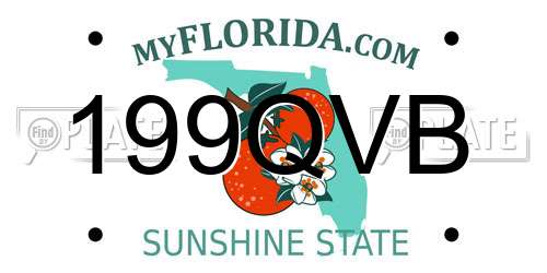 199QVB Florida License Plate