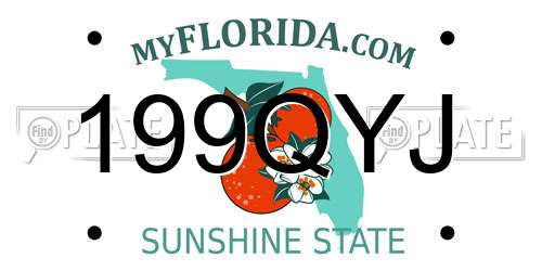 199QYJ Florida License Plate