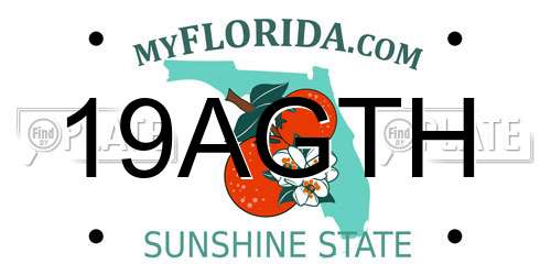 19AGTH Florida License Plate