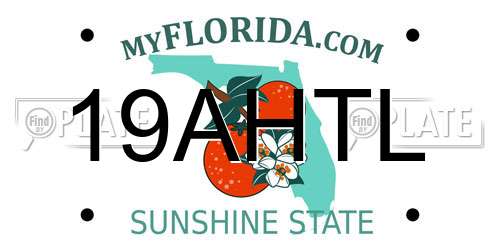 19AHTL Florida License Plate