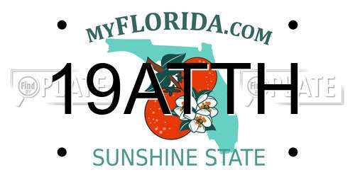 19ATTH Florida License Plate