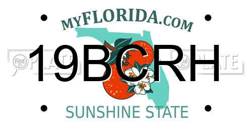 19BCRH Florida License Plate