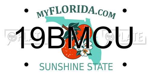 19BMCU Florida License Plate