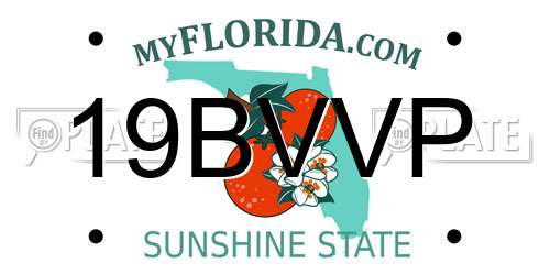 19BVVP Florida License Plate