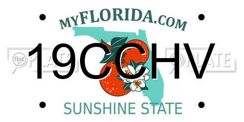 19CCHV Florida License Plate