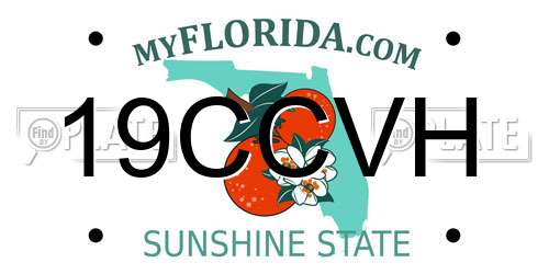 19CCVH Florida License Plate