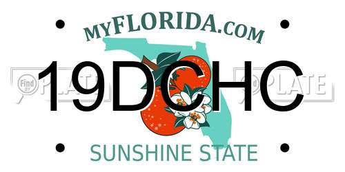 19DCHC Florida License Plate