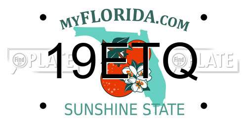 19ETQ Florida License Plate