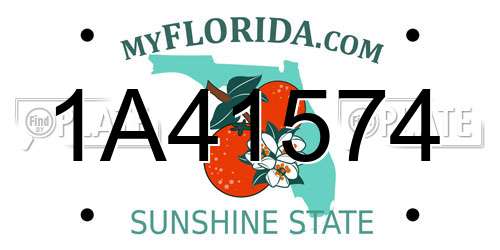 1A41574 Florida License Plate