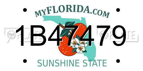 1B47479 Florida License Plate