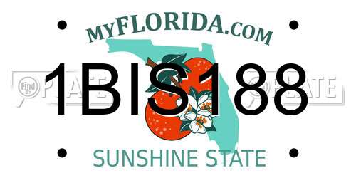 1BIS188 Florida License Plate