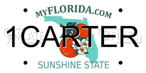 1CARTER Florida License Plate