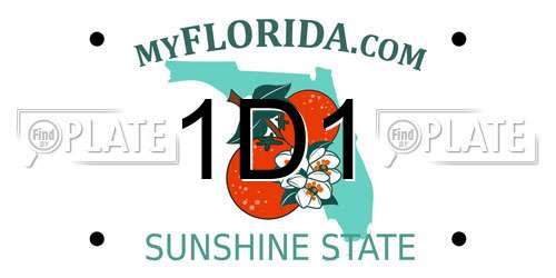 1D1 Florida License Plate