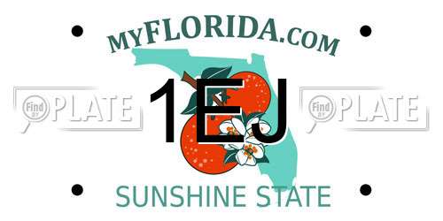 1EJ Florida License Plate
