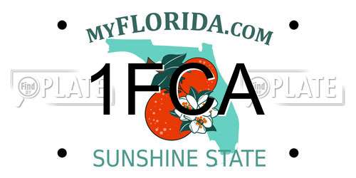 1FCA Florida License Plate