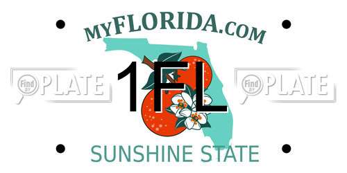 1FL Florida License Plate