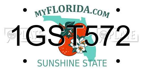 1GST572 Florida License Plate