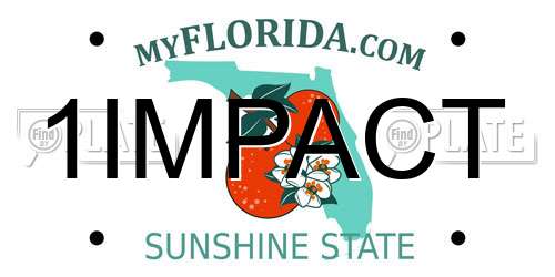 1IMPACT Florida License Plate