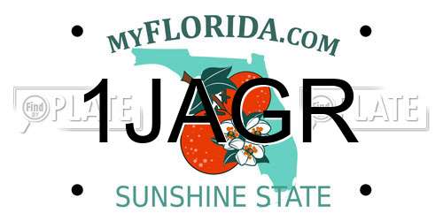 1JAGR Florida License Plate