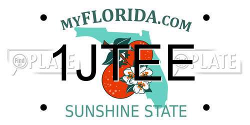 1JTEE Florida License Plate