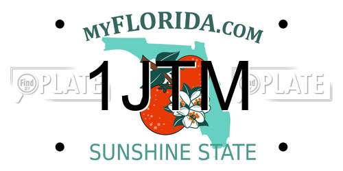 1JTM Florida License Plate