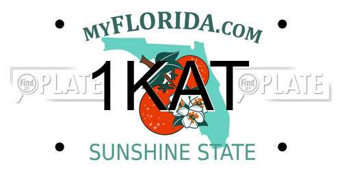 1KAT Florida License Plate