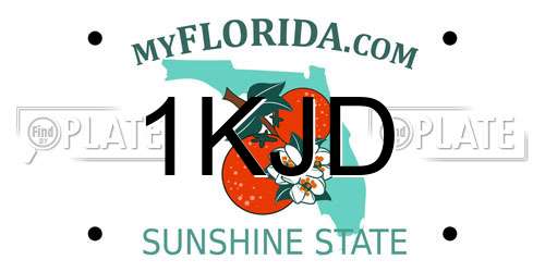 1KJD Florida License Plate